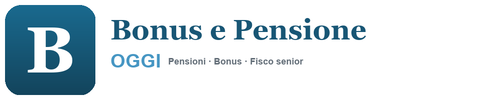 Bonus e Pensione Oggi - Logo orizzontale